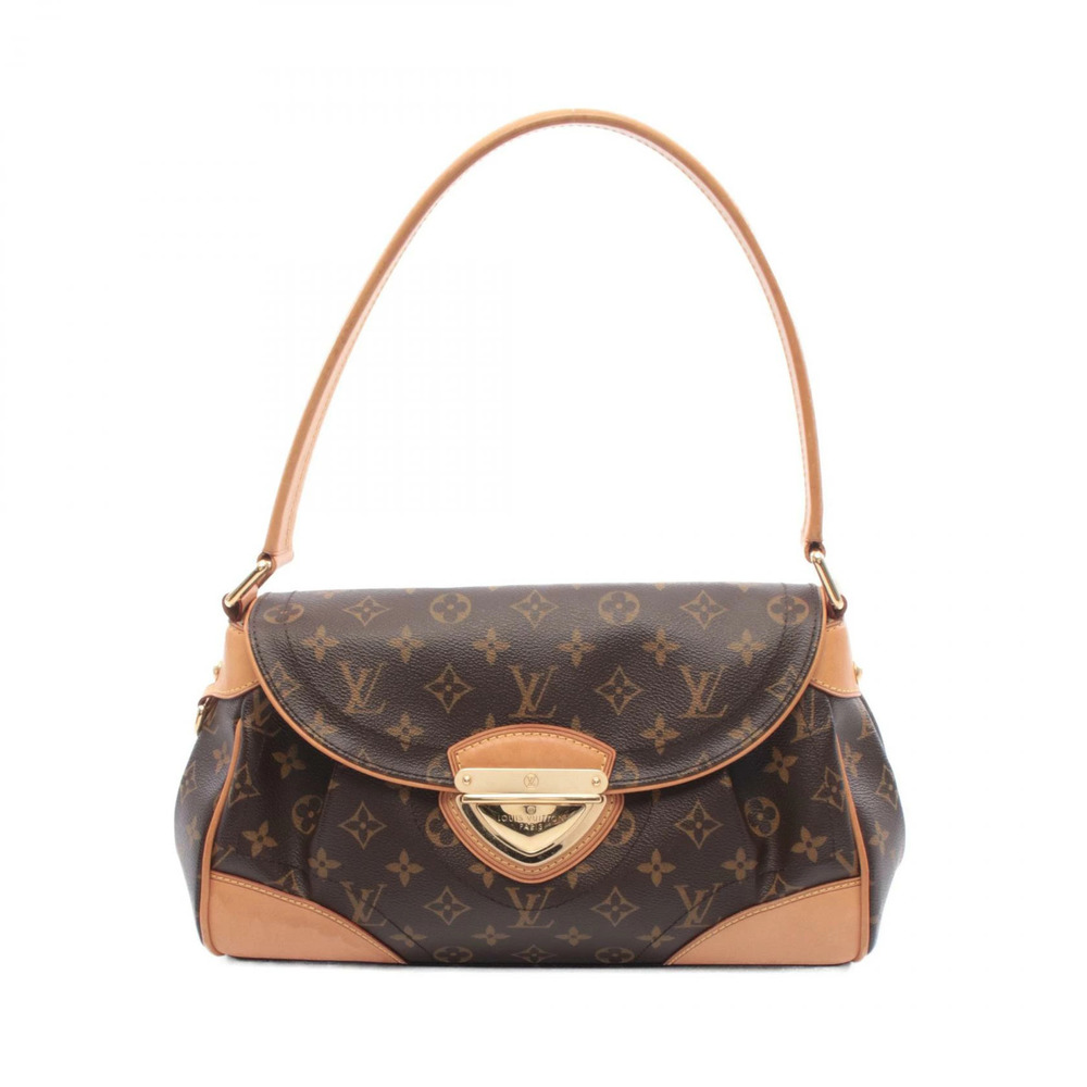 Louis Vuitton Beverly Shoulder Bag Canvas Leather Monogram Brown